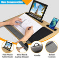 CARLA HOME Oversized Portable Lap Desk with Cushion, Mouse Pad, Tablet Holder, 34x55 cm - SuperSaverAU - view 5