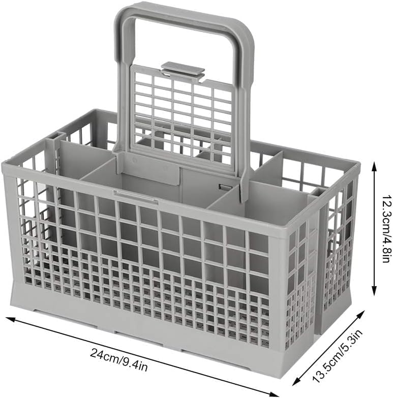 CARLA HOME 8 Slot Universal Dishwasher Cutlery Basket - Grey