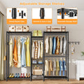 CARLA HOME Heavy Duty Garment Rack – 44 x 188 x 189cm with Rods & Shelves