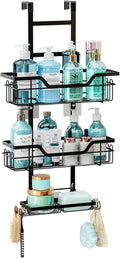 CARLA HOME 3-Tier Over the Door Shower Caddy Organizer 62 x 30 x 12 cm, Rustproof - SuperSaverAU - view 1