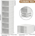 CARLA HOME 6-Tier Stackable Shoe Storage Box with Clear Door, 26 x 66 x 35 cm - SuperSaverAU - view 2