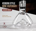 CARLA HOME Iceberg Wine Decanter with Aerator Filter and Lid - SuperSaverAU - view 3