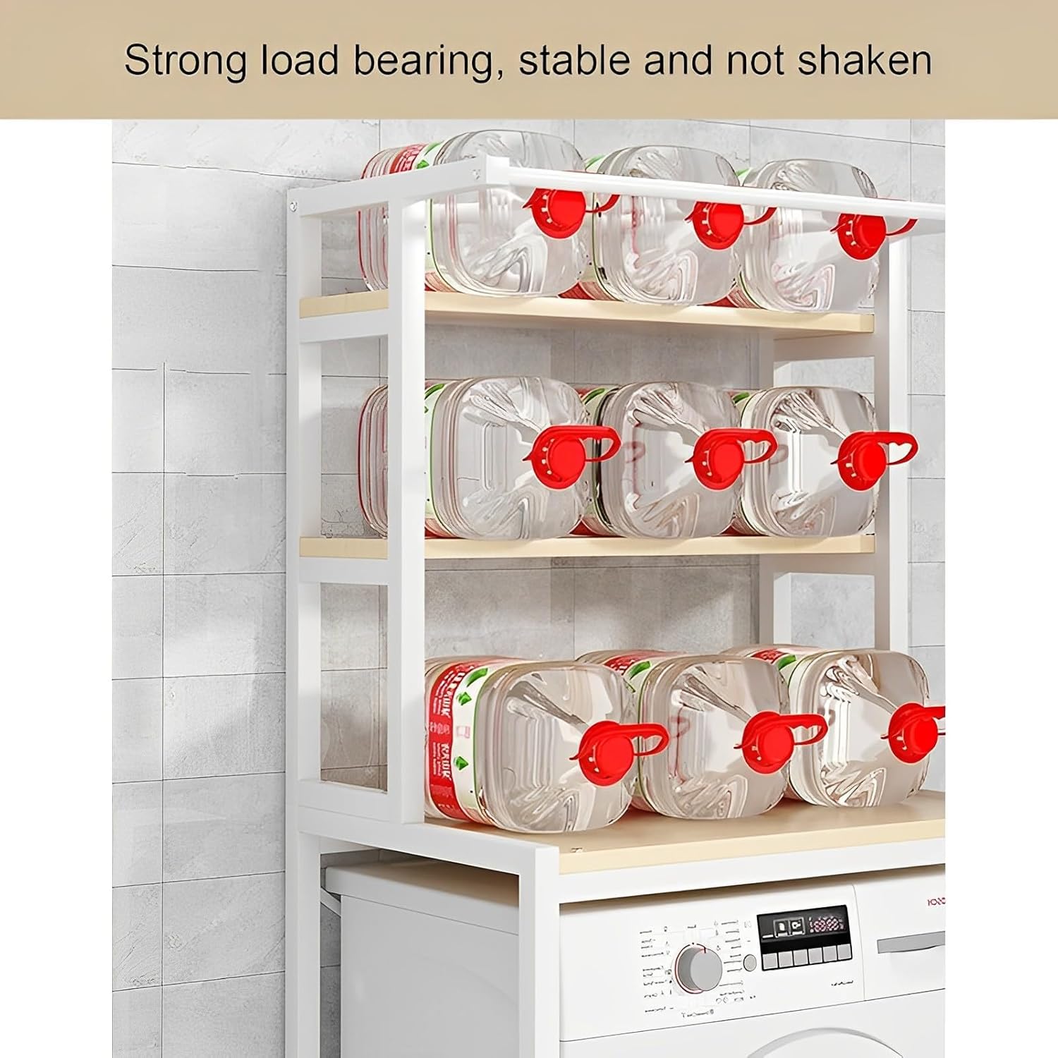 CARLA HOME 3-Tier Over Washing Machine Storage Rack – White