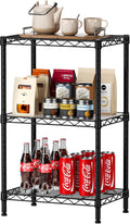CARLA HOME 3-Tier Adjustable Metal Storage Shelves – 60 x 35 x 103cm