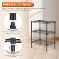 CARLA HOME 3-Tier Adjustable Metal Storage Shelves – 60 x 35 x 103cm