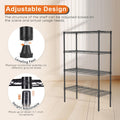 CARLA HOME 4-Tier Adjustable Metal Storage Shelves – 60 x 40 x 140cm