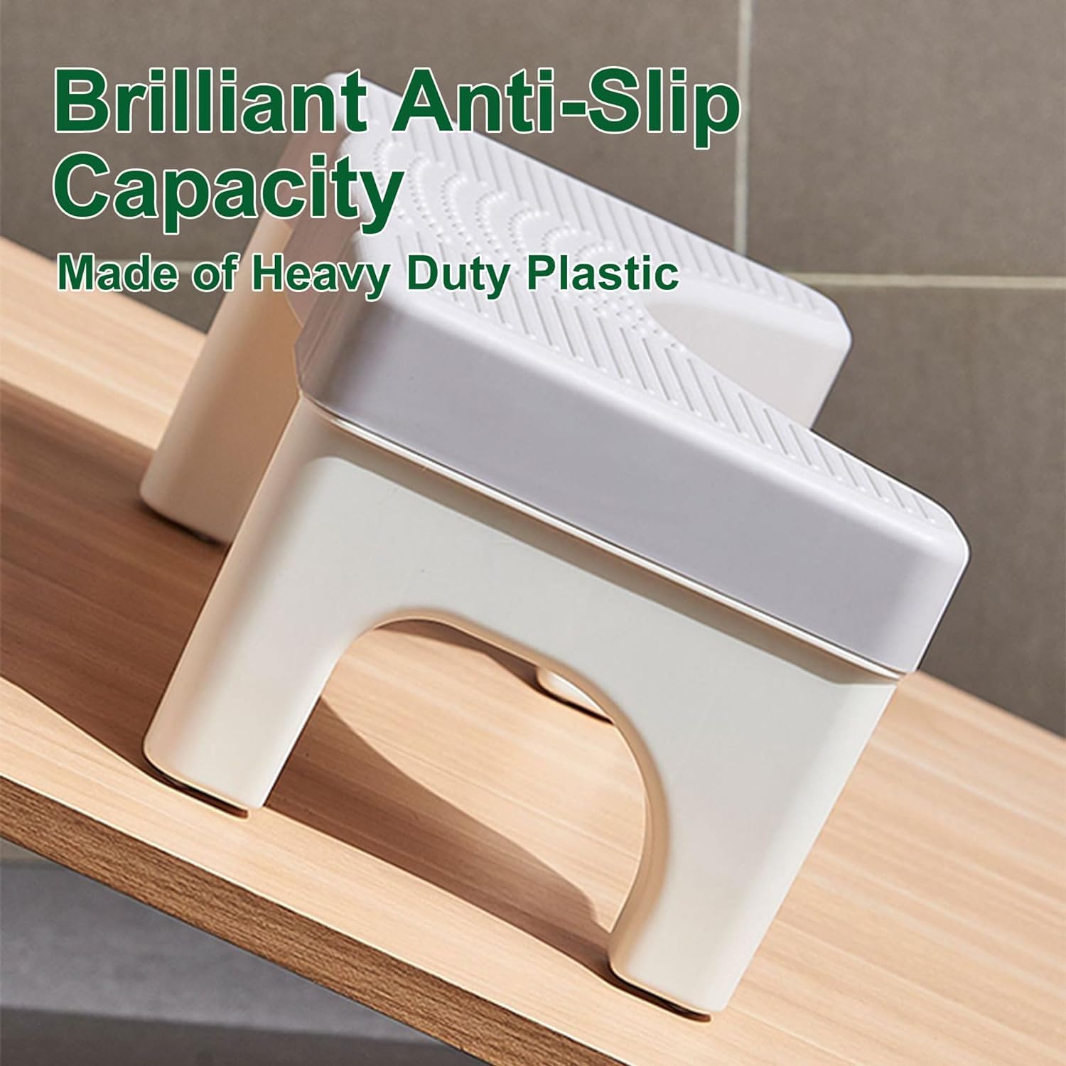 CARLA HOME Toilet Poop Stool Squat 40x17x21 cm for Easy Pooping, Non-Slip Design - SuperSaverAU - view 5