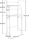 CARLA HOME 3-Tier Storage Rack 25 x 166 x 65 cm for Laundry & Bathroom Essentials - SuperSaverAU - view 3