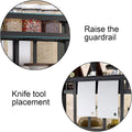 CARLA HOME 2-Tier Kitchen Spice Rack Organizer 34x41x21 cm with Hooks & Utensil Holder - SuperSaverAU - view 5