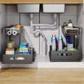 CARLA HOME Under Sink Organiser – 2 Pack with Sliding Drawers