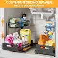 CARLA HOME Under Sink Organiser – 2 Pack with Sliding Drawers