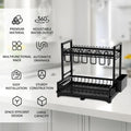 CARLA HOME 2-Tier Dish Drying Rack – with Drainboard