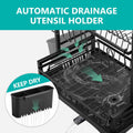 CARLA HOME 2-Tier Dish Drying Rack – with Drainboard