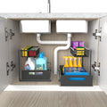 CARLA HOME 2 Tier Under Sink Organiser 36x36x27 cm with Sliding Drawers - SuperSaverAU - view 2