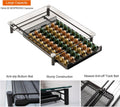 CARLA HOME 60 Coffee Pod Holder Drawer with Tempered Glass Capsule Organizer for Nespresso Pods and Sliding Drawer for Kitchen Countertop - SuperSaverAU - view 4