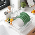 CARLA HOME Dish Drying Rack – Removable Drip Tray & Utensil Holder