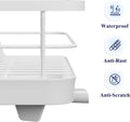CARLA HOME Dish Drying Rack – Removable Drip Tray & Utensil Holder