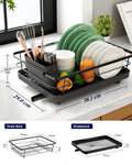CARLA HOME Dish Drying Rack – Removable Drip Tray & Utensil Holder