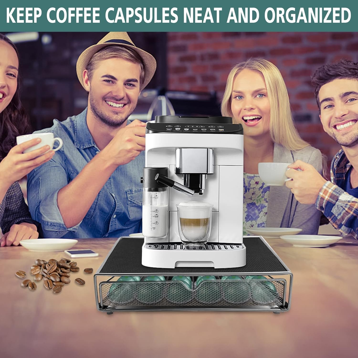 CARLA HOME K-Cup Coffee Pod Drawer Organizer - 36 Pods