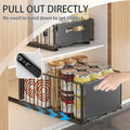 CARLA HOME Pullout Cabinet Organiser Drawers – 2 Pack Adhesive Mount