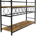 CARLA HOME Large Freestanding Wine Rack with Glass Holder - 20+ Bottle