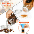 CARLA HOME 24 Glass Spice Jars with Aluminium Lids