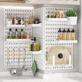 CARLA HOME Pegboard Wall Organizer Kit with 6 Boards & 21 Accessories
