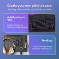 CARLA HOME Pegboard Wall Organiser Kit with 17 Accessories - 3 Black Panels