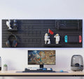 CARLA HOME Pegboard Wall Organiser Kit with 19 Accessories - Black