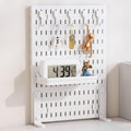 CARLA HOME Desk Pegboard Organiser Kit – White Clamp-On with Hooks & Tray
