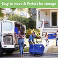 CARLA HOME Large Moving Storage Bags – Blue 6 Pack, 95L with Zippers & Handles