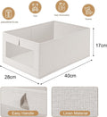 CARLA HOME Closet Storage Bins – 6 Pack with Clear Window
