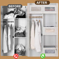 CARLA HOME Closet Storage Bins – 6 Pack with Clear Window