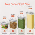 CARLA HOME Airtight Food Storage Containers – 8 Piece Set with Lids & Labels