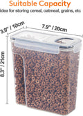 CARLA HOME Airtight Cereal Storage Containers – 4 Pack, 2.5L with Pouring Lids