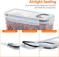CARLA HOME Airtight Cereal Storage Containers – 4 Pack, 2.5L with Pouring Lids