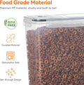 CARLA HOME Airtight Cereal Storage Containers – 4 Pack, 2.5L with Pouring Lids