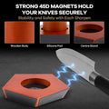 CARLA HOME Rolling Knife Sharpener Kit – 5 Magnetic Angles with Diamond Discs