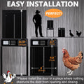 CARLA HOME Automatic Chicken Coop Door Opener – Timer & Anti-Pinch Protection