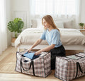 CARLA HOME Large Moving Storage Bags – 6 Pack, 80 x 55 x 25cm with Zippers