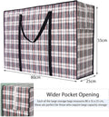 CARLA HOME Large Moving Storage Bags – 6 Pack, 80 x 55 x 25cm with Zippers