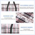 CARLA HOME Large Moving Storage Bags – 6 Pack, 80 x 55 x 25cm with Zippers
