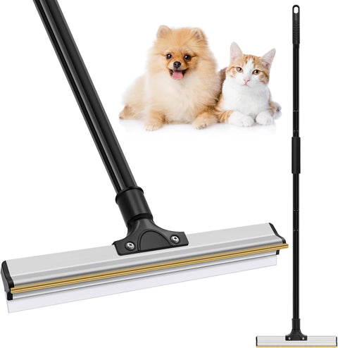 CARLA HOME Pet Hair Remover Broom with Long Handle