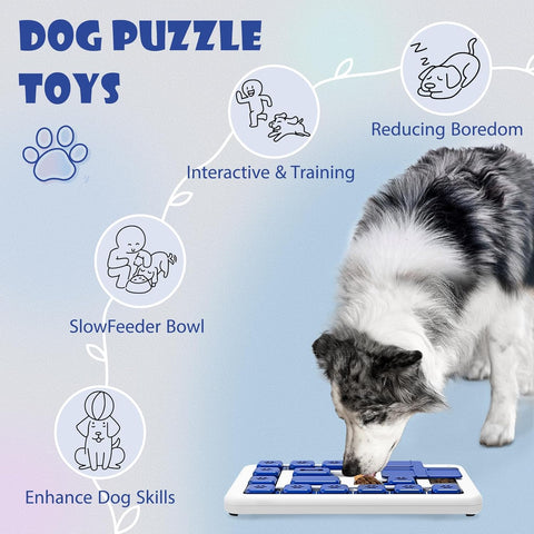 CARLA HOME Interactive Dog Puzzle Toy Slow Feeder Treat Dispenser