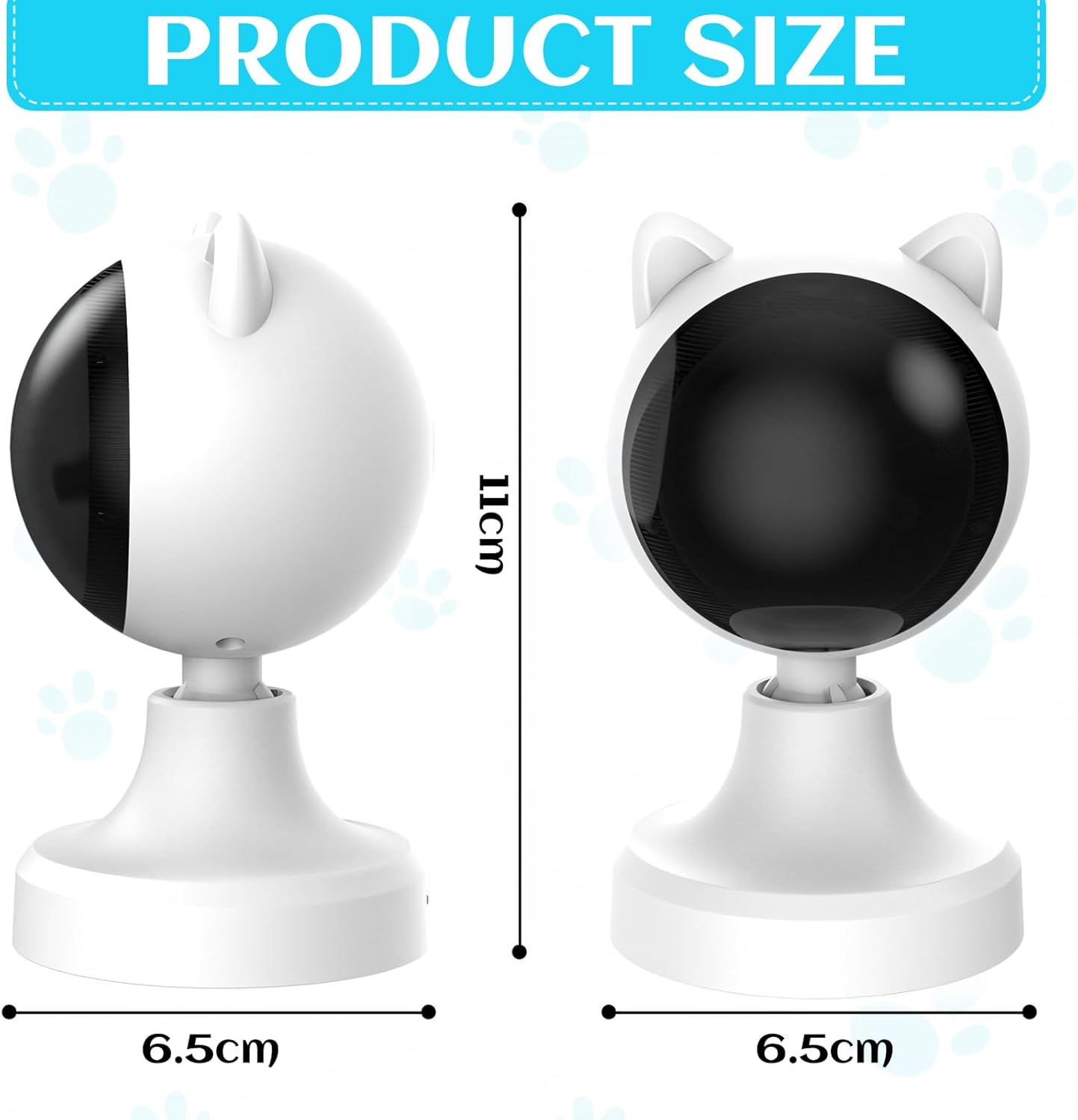 CARLA HOME Interactive Laser Cat Toy with Adjustable Angle & 2 Speeds