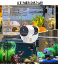 CARLA HOME Automatic Fish Feeder with Timer & Rechargeable Dispenser