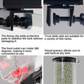 CARLA HOME Automatic Fish Feeder with Timer & Rechargeable Dispenser