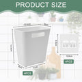 CARLA HOME 4-Pack Self-Adhesive Wall Storage Boxes