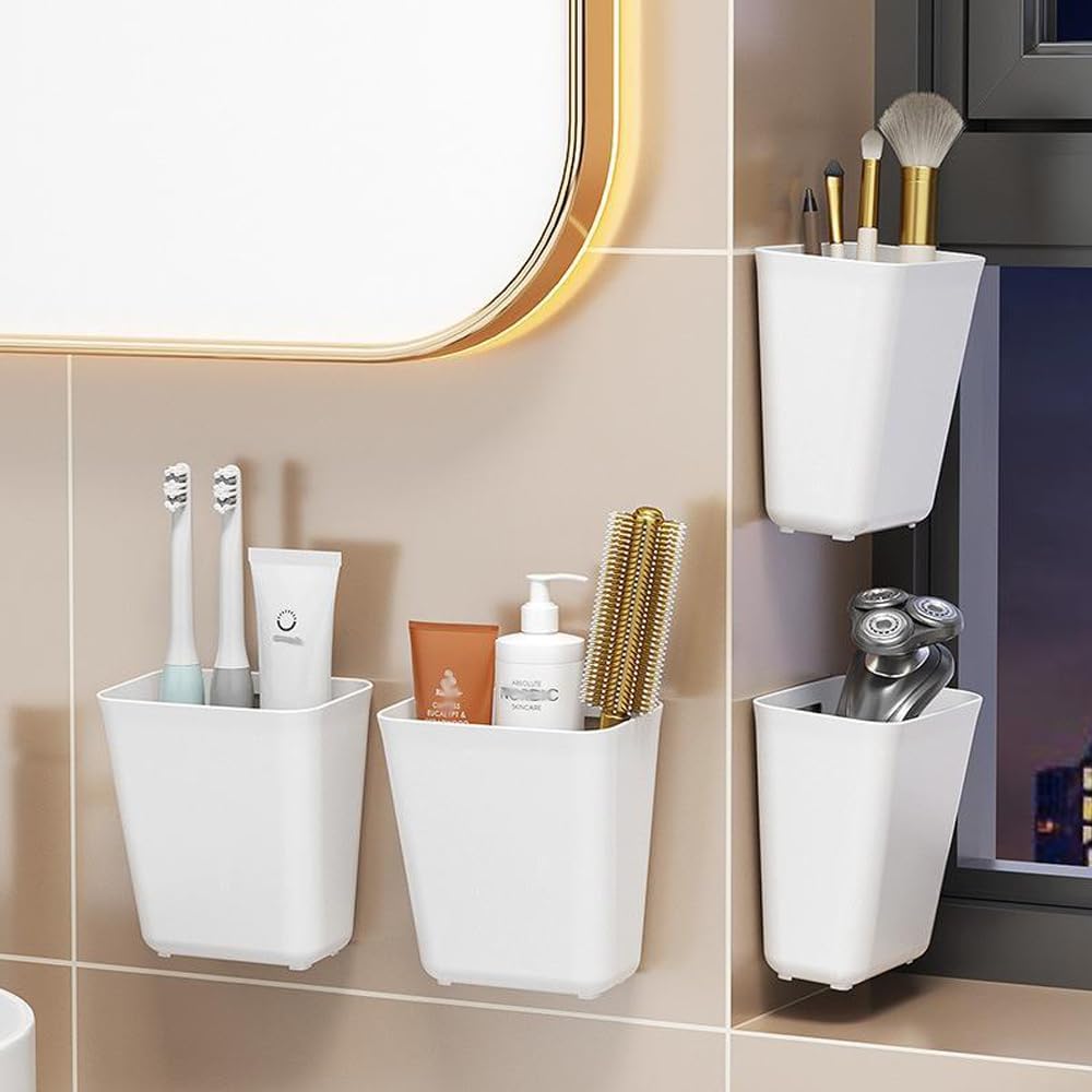 CARLA HOME 4-Pack Self-Adhesive Wall Storage Boxes