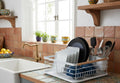 CARLA HOME Dish Drying Rack – Wooden Handles with Drainboard